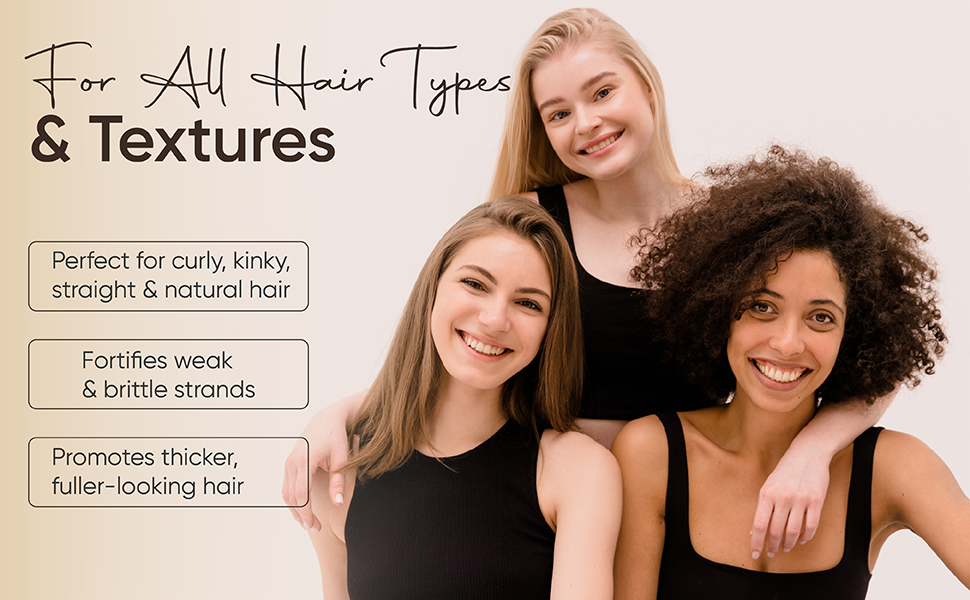 Mane Essentials Hair Growth Oil, suitable for all hair types to promote growth, and healthy shine