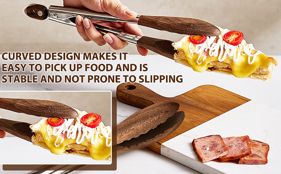 Wooden Cooking Utensils are Stable for Picking up Food and Are Not Easy to Drop