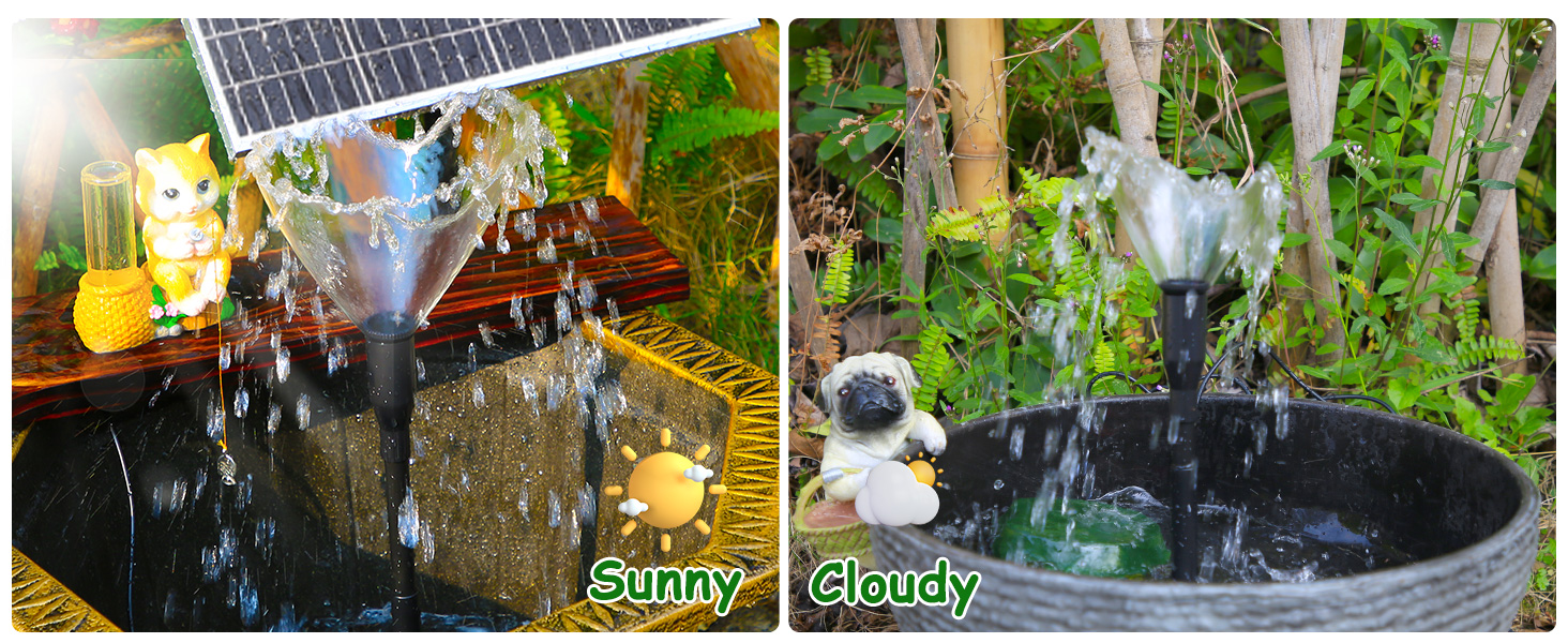 solar water fountain