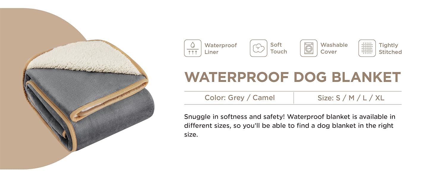 Lesure Waterproof Dog Blankets for Medium Dogs Cat Blanket for Couch