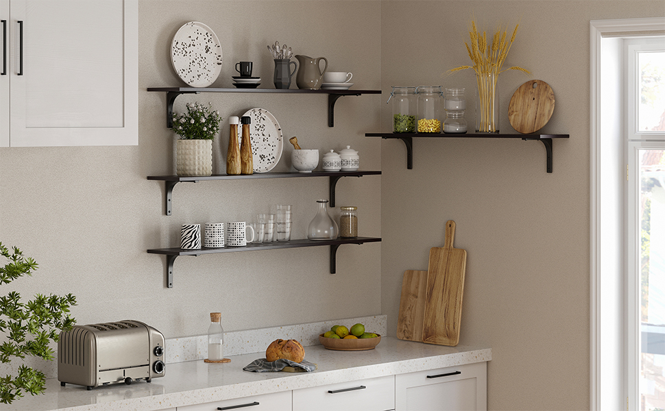 Amazon.com: DINZI LVJ Long Wall Shelves, 55.1Inch Floating
