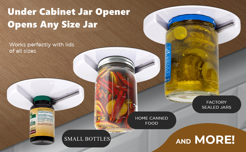 Under Jar Opener,Opens Any Size Jar Effortless