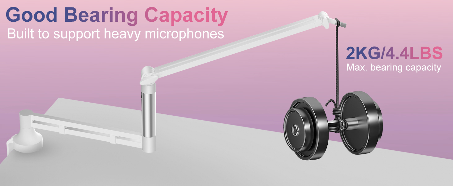 low profile boom arm