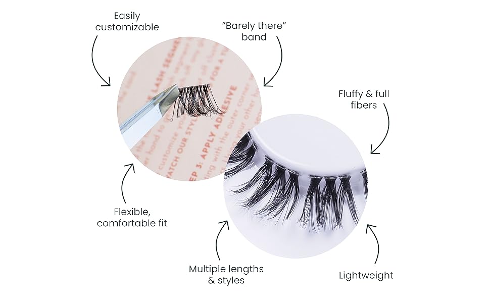 FlutterHabit The Happy Medium Lashes, DIY Lash Extensions