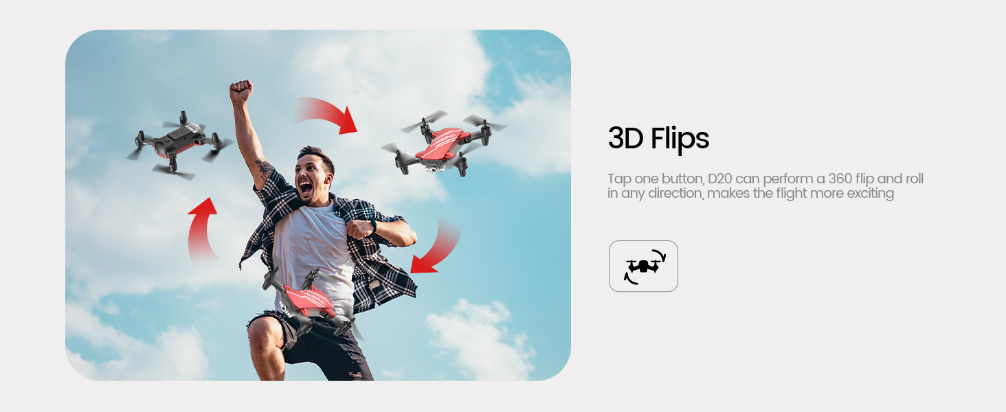 DEERC D20 Mini Drone for Kids with 720P HD FPV Camera