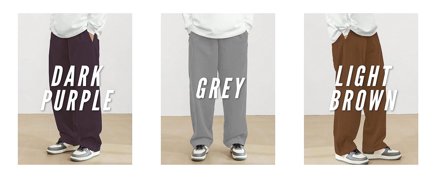 SMOWKLY Men's Causal Baggy Fit Jogger || Lightweight & Flexible Elastic Waist with Drawstring 