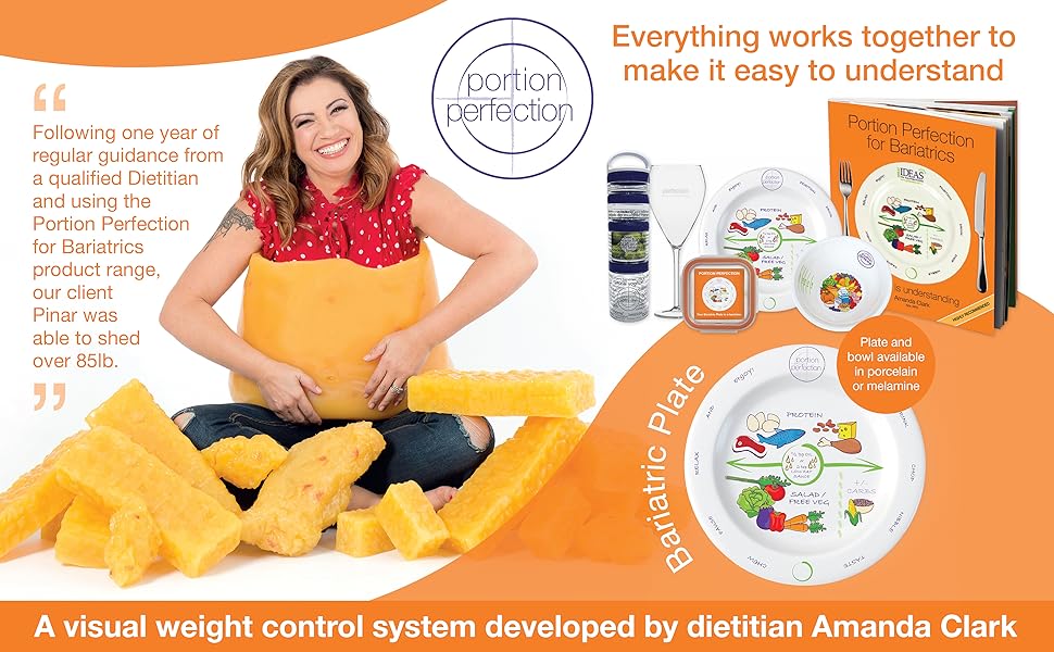 Bariatric Portion Control Melamine Plate 8Ã¢Â Â for Weight free