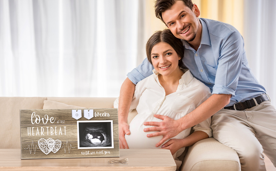 3D String Art Baby Sonogram Picture Frame Countdown Weeks