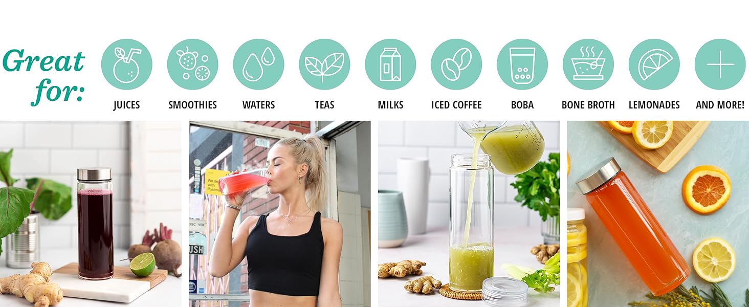 Glass bottles are great for many uses