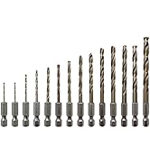 NordWolf 14-Piece Metric Cobalt Drill Bit Set for Stainless Steel & Hard Metals, with 1/4