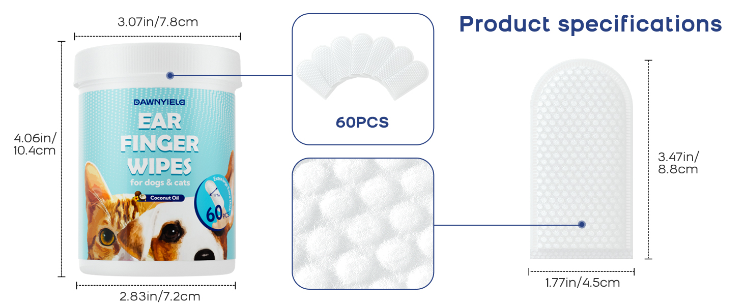 dog ear wipes