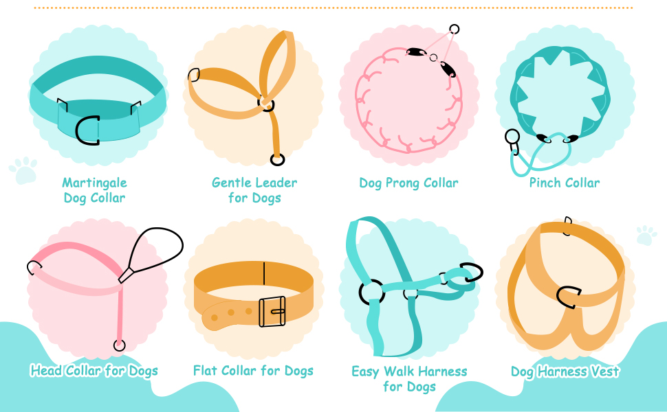 8 Pieces Dog Collar Clip Prong Collar Safety Clip