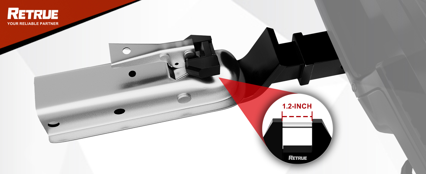 RETRUE Trailer Tongue Coupler Lock, Upgrade Trailer