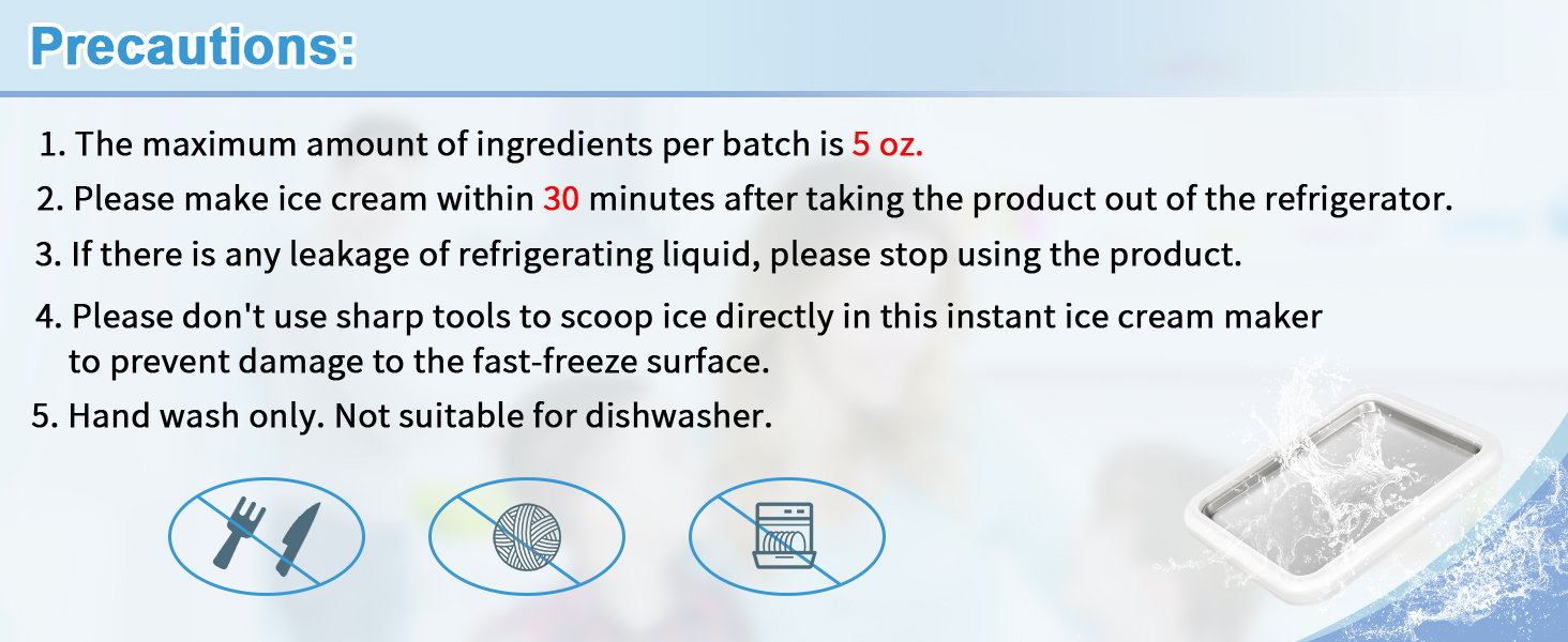 5 precautions of rolled ice cream maker