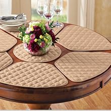 7 piece placemat set Beige