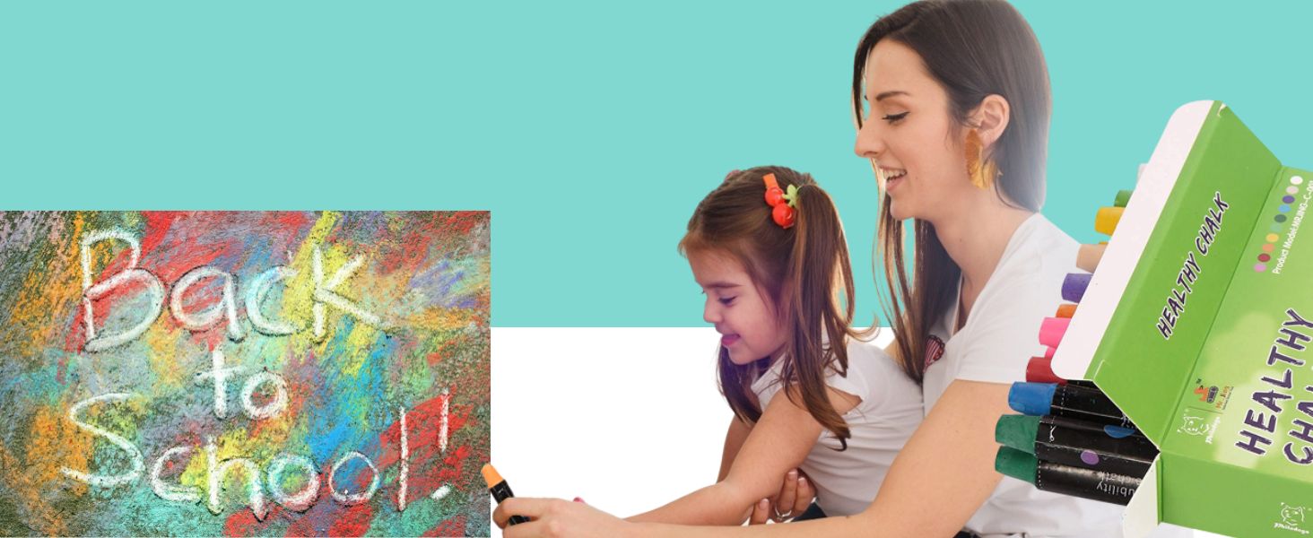 PHILODOGS 20 Count Chalk, Chalks for Kids, Sidewalk Chalk for Toddlers