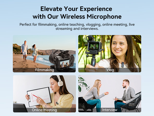 LARK M1 ideas for interview, Vlog, onlie teaching and various video recodring surroudnings.