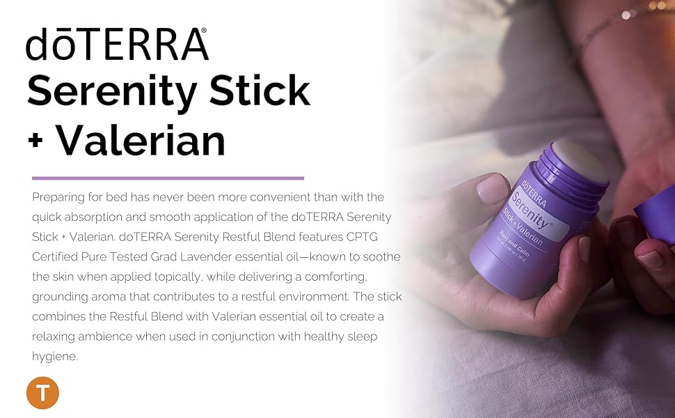Amazon.com: doTERRA Serenity Stick + Valerian 30g : Health
