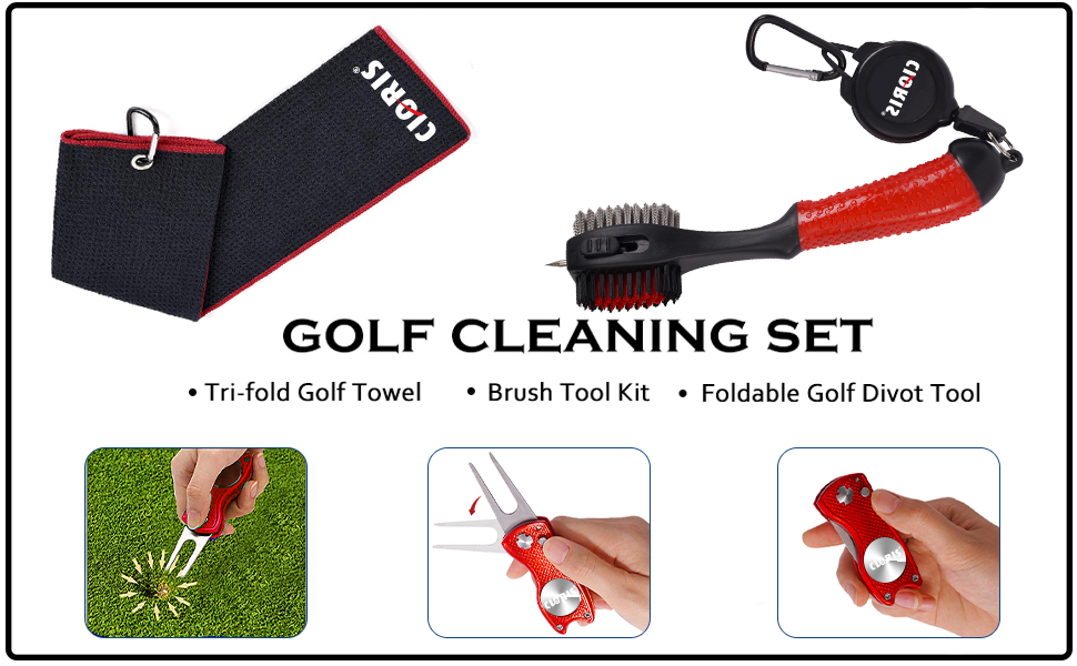  golf accessories for men， golf accessories，golf club cleaner，golf brush and groove cleaner