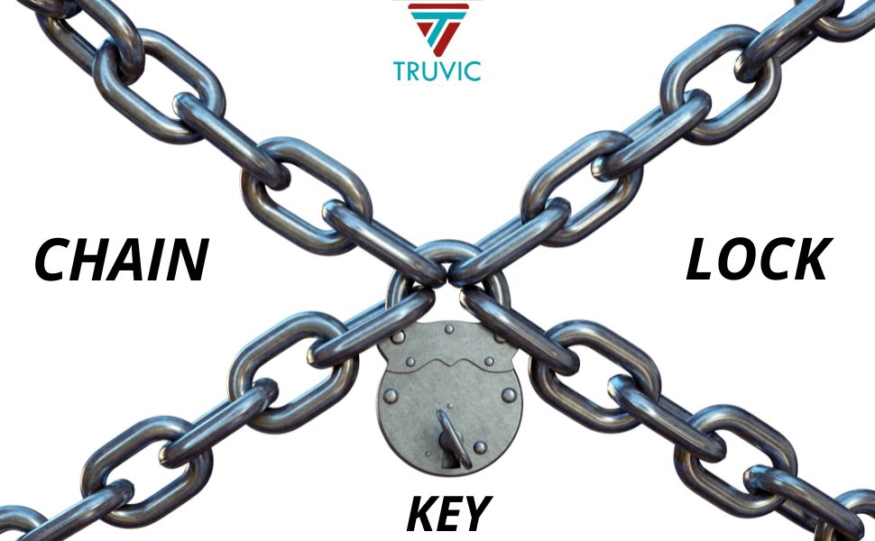 Truvic Metail Chain01 Key Lock (Silver, Polished Finish) Amazon.in