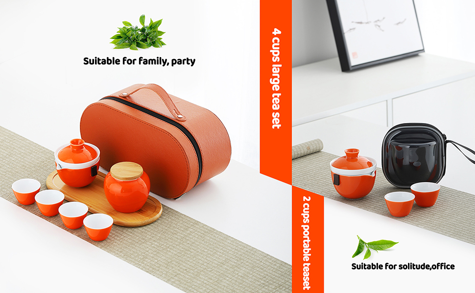 Portable travel tea sets for adults, tea sets for women