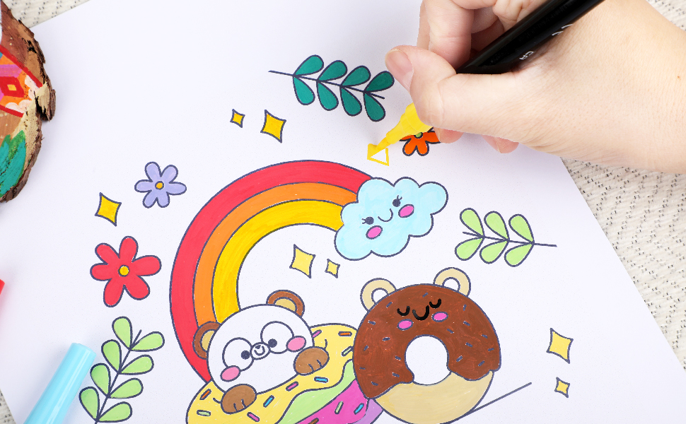 120 Colors Acrylic Paint Markers, Dual T... 19 6