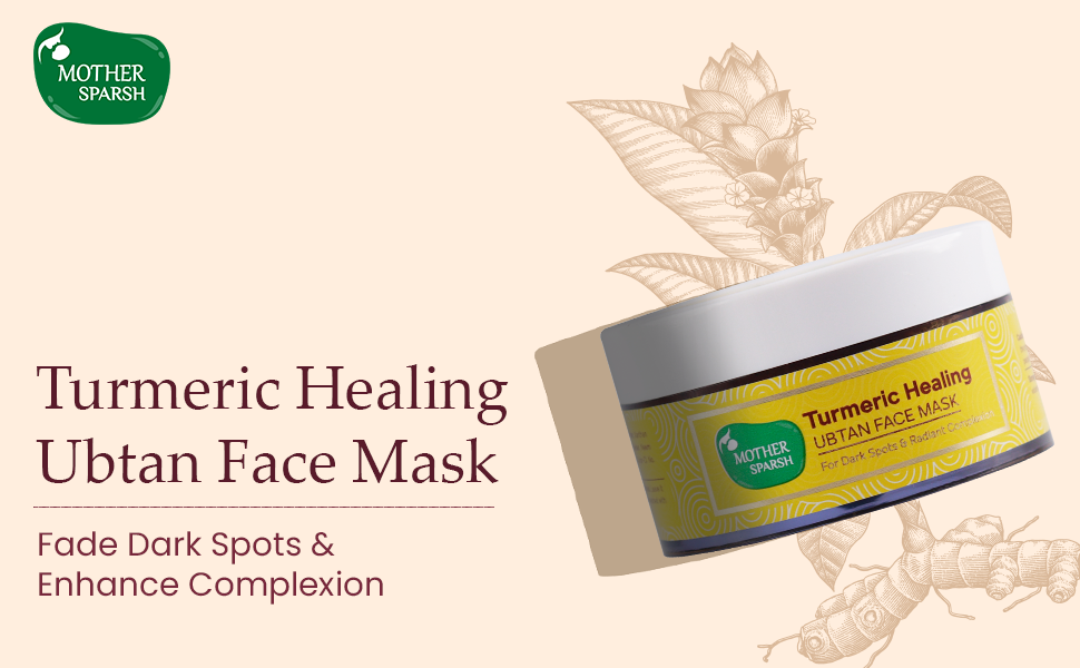 Buy Mother Sparsh Turmeric Healing Ubtan Face Mask For Dark Spots