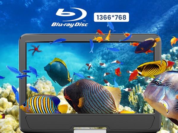 Amazon | FANGOR ポータブルブルーレイプレーヤー 16.3型 HDMI