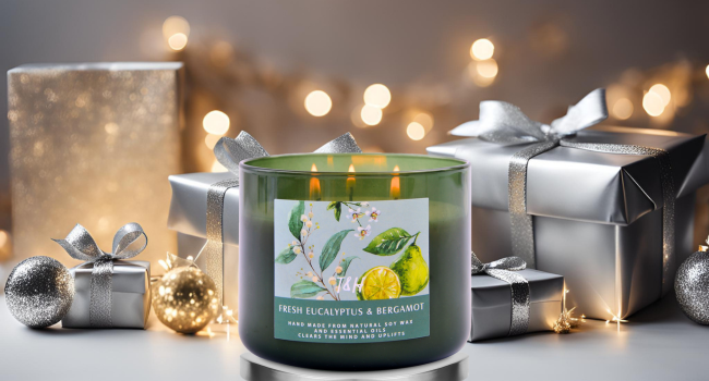 candle gift green colored gifts candle colored glass candles gift for her gifts for him spa candles