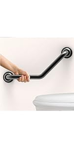 angled grab bar