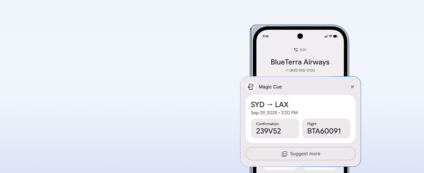 Relevant info and helpful actions from Magic Cue.