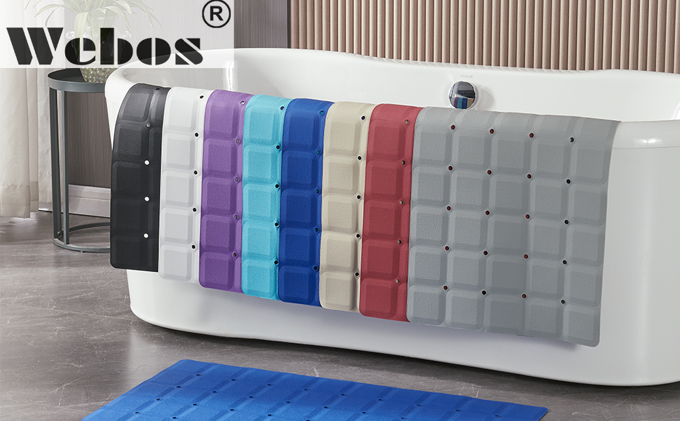 os Foldable Silicone Bathtub Mat Jumbo Size Heavy Duty