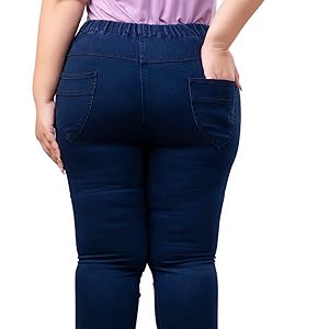plus size denim jeggings
