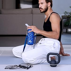 Protein shaker with sleeve cover