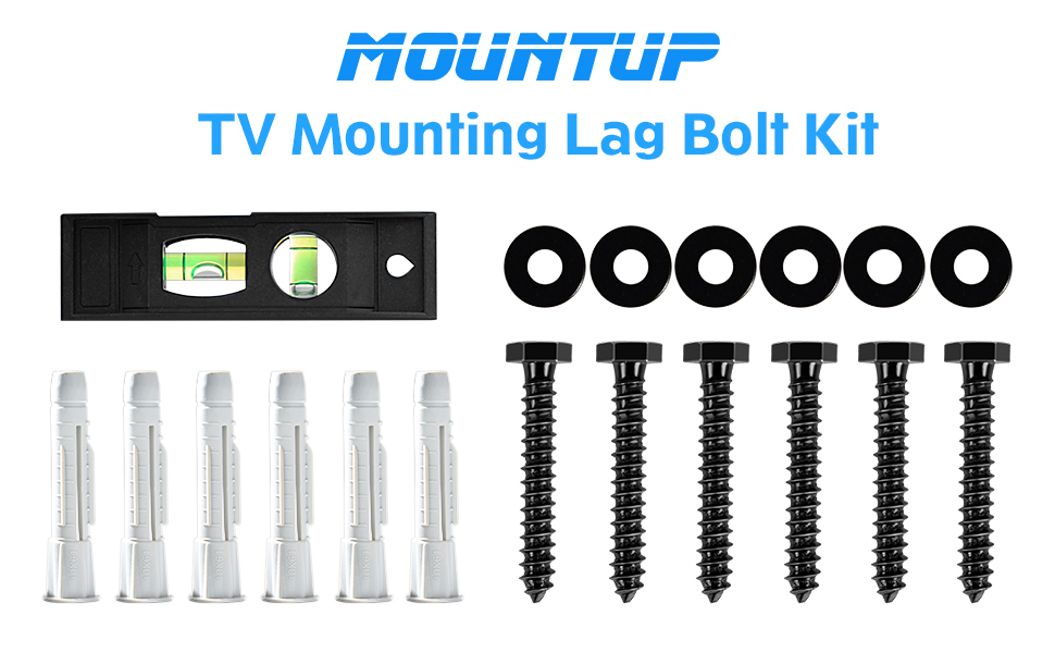 MOUNTUP Lag Bolt Kit for TV Wall Mount Comes with M8×65mm