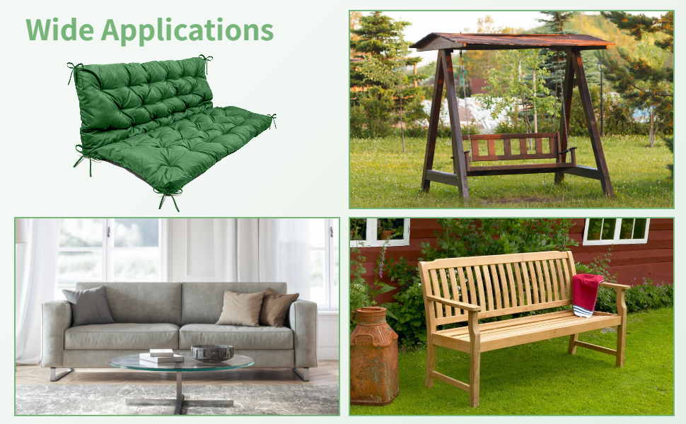 Homaisson Swing Replacement Cushion, Outside Bench Cushion