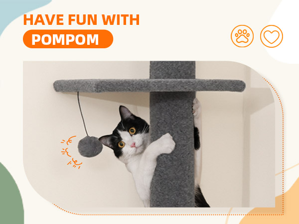 Amazon.com : Cat Tree Floor to Ceiling Cat Tower with