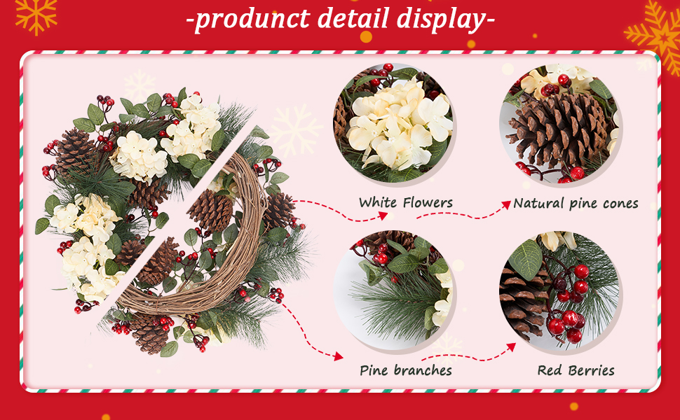 ナンキンハゼのミニリースハ―フリース　New year wreath ナンキンハゼのミニリースハ―フリースNew year wreath