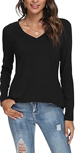 woemn v neck fall tops