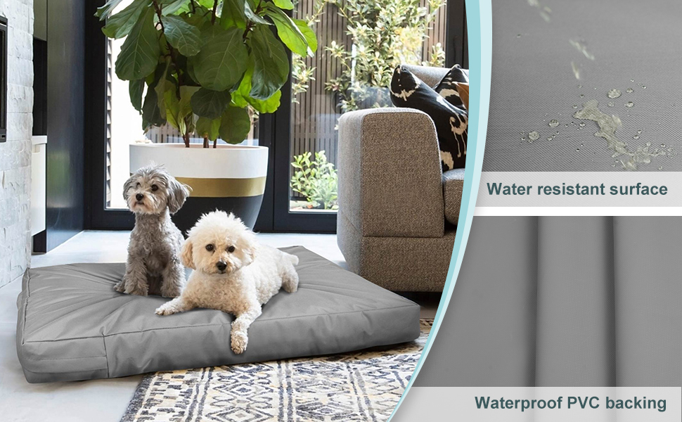 Waterproof Dog Bed Cover Canvas Washable Dog Crate Pad