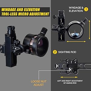 1 pin bow sight