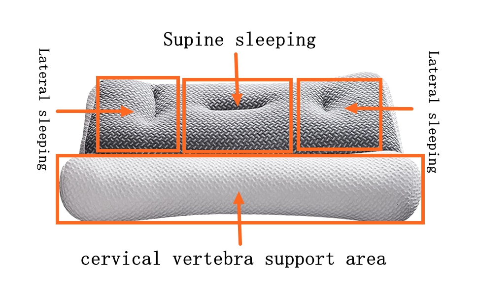 XIUDONG Sleep Aid Pillows 2 Pack Soybean Fiber Environmentally Friendly