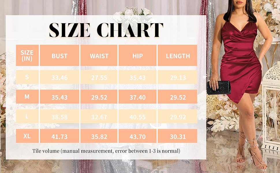 satin dress for women