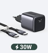 UGREEN Nexode 30W Cargador USB C GAN con Cable USB C Silicona de 1M para Google Pixel 7 Pro Pixel...