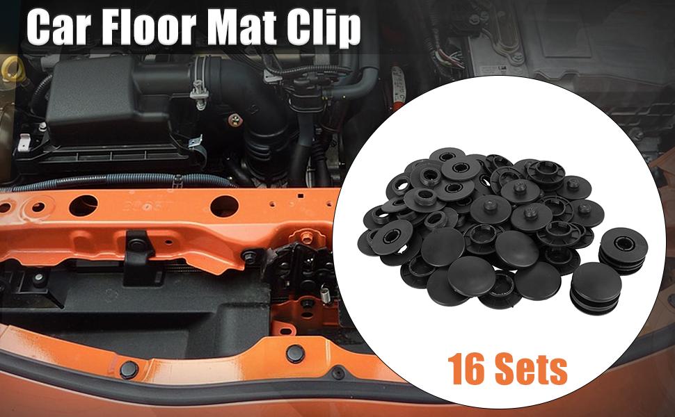 X AUTOHAUX 16 Sets Car Floor Mat Clips Fixing Retainers AntiSlip