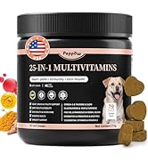 POPPAW 25-in-1 Dog Multivitamin Chews – All-in-One Daily Vitamins & Supplements for Dogs, Joint S...