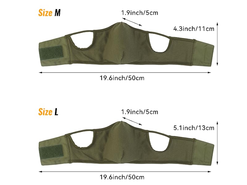 Qavctw Tactical Shooting Mask Foldable Airsoft Silicone