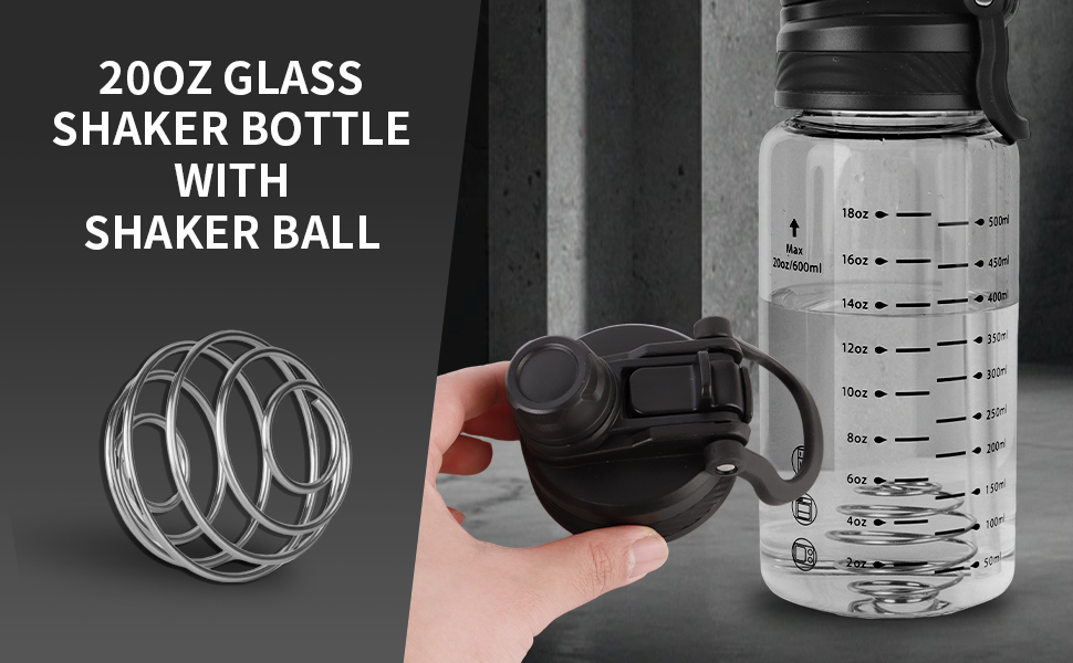 Glass Shaker Bottle