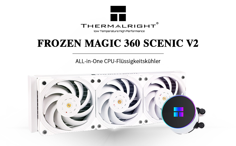 THERMALRIGHT Frozen Magic 360 Scenic V2 Wasserkühlung CPU-Kühler, 360 ...