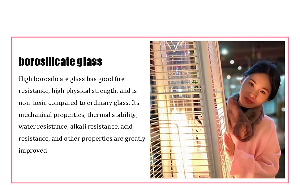 Tower Outdoor Gas Heater with LED Ambient Light,